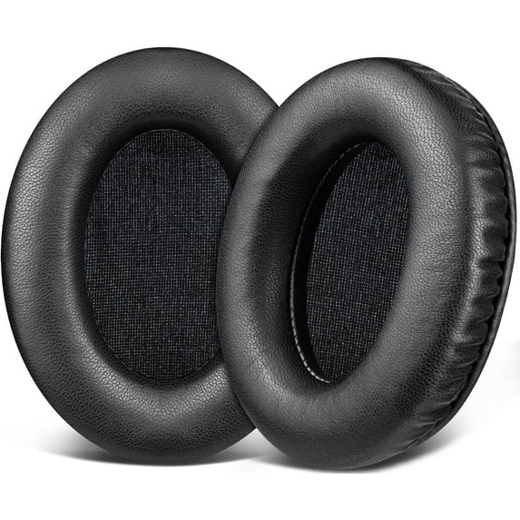 SOULWIT Lambskin Replacement Earpads for HyperX Cloud 1/2/3/Pro/Core/Alpha/Alpha S/Alpha Pro/Flight/Flight S/Stinger/Stinger S, CloudX Stinger/Stinger Core/Flight Headset - Black
