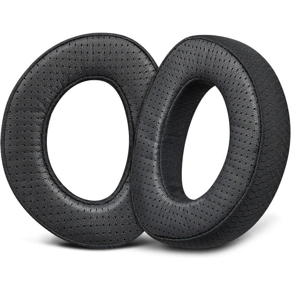 SOULWIT Lambskin Replacement Earpads for Sennheiser HD700 HD 700 Headphones. Ear Pads Cushions with Durable Mesh Fabric, Noise Isolation Memory Foam - Black