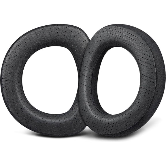 SOULWIT Lambskin Replacement Earpads for Sennheiser HD800/HD800S HD 800 Headphones. Ear Pads Cushions with Durable Mesh Fabric, Noise Isolation Memory Foam - Black
