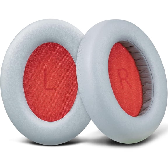 SOULWIT Professional Earpads Cushions Replacement for 1MORE SonoFlow/SonoFlow SE/SonoFlow Pro Headphones, Ear Pads with Soft Protein Leather, Noise Isolation Foam - Grey