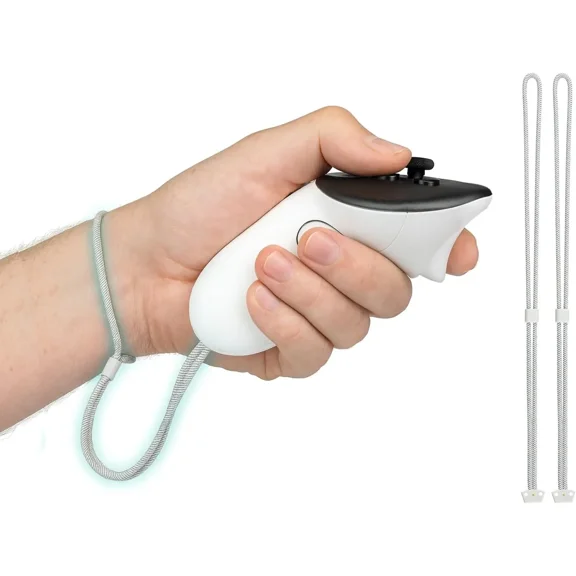 SOULWIT 1 Pair Professional Replacement Wrist Straps for Oculus Quest3, Durable & Adjustable Controller Hand Straps for Meta Quest 3S, Easy DIY Installation - White