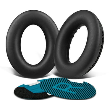 SOULWIT Protein Leather Earpads Cushions for Bose Headphones, Replacement Ear Pads for Bose QuietComfort 15 QC15 QC25 QC2 QC35/Ae2 Ae2i Ae2w/SoundTrue & SoundLink Around-Ear Series - Black&Blue