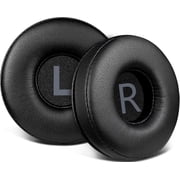 SOULWIT Earpads Replacement for JBL Tune 450BT/Tune 460BT/Tune 500BT/Tune 510BT/Tune 520BT/Tune 530BT/JR 300BT/JR 310BT/E40BT/Junior 320BT, Ear Pads Cushions with Soft Protein Leather - Black