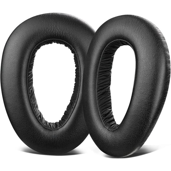 SOULWIT Protein Leather Earpads Replacement for Sennheiser PXC480, PXC550, PXC 550-II, MB660 UC, MB 660 MC, Ear Pads Cushions for EPOS Adapt 660, with Noise Isolation Foam