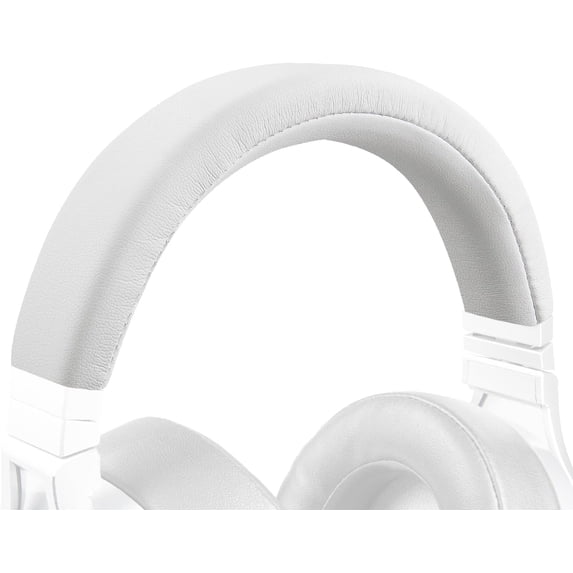 SOULWIT Protein Leather Headband Cover for Corsair Virtuoso RGB Wireless XT SE Gaming Headphones, Replacement Headstrap Pad Repair Part - White