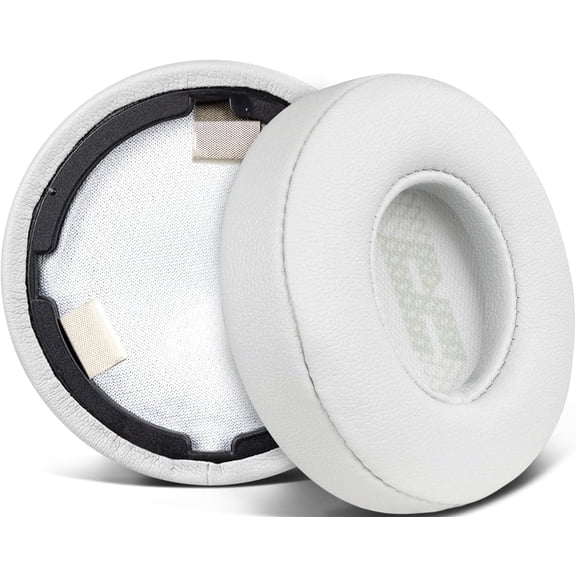 SOULWIT Replacement Ear Pads for JBL Live 460NC/Live 460 NC On-Ear Wireless Headphones, Earpads Cushions with Softer Protein Leather, Noise Isolation Foam - Grey
