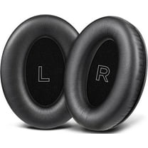 SOULWIT Replacement Ear Pads for Bose A30 Aviation Headset, Earpads Cushions with Soft Protein Leather, High-Density Noise Isolation Foam - Black