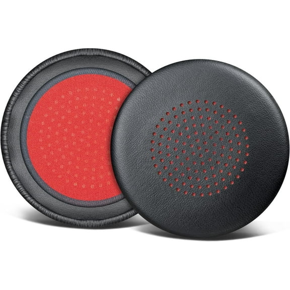SOULWIT Replacement Earpads Cover for Plantronics Voyager Focus UC B825/1&2 UC, Voyager 4210/4220, Cushions Ear Pads Cover for Poly BlackWire 5200/C5200/5210/C5210/C5220/7225, Backbeat Sense - Black