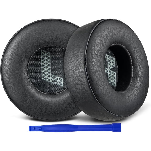 SOULWIT Replacement Earpads for JBL Live 670NC On-Ear Headphones(Do Not Fit Tune 670NC), Ear Pads Cushions with Soft Protein Leather and High-Density Noise Isolation Foam - Black