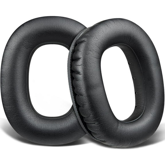 SOULWIT Replacement Earpads for Marshall Monitor III/Monitor3 ANC Headphones, Ear Pads Cushions with Soft Protein Leather and High-Density Memory Foam - Black