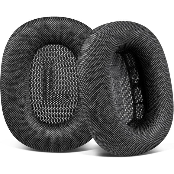 SOULWIT Replacement Earpads for Airpods Max Over-Ear Headphones, Ear Pads Cushions with Durable Mesh Fabric, Softer Foam - Space Gray