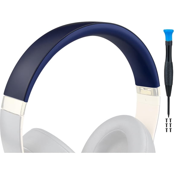 SOULWIT Replacement Headband Cover for Beats Studio Pro Noise Cancelling Headphones, Headstrap Pad Repair Part with Durable Silicone and Nylon - Navy Blue