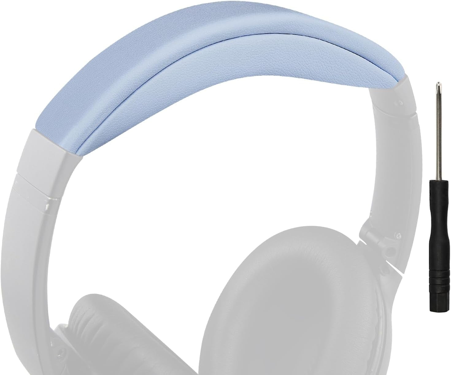 SOULWIT Vervanging Hoofdband Pad Kit voor Bose QuietComfort 45 (QC45)/QuietComfort SE(QC SE)/New Quiet Comfort Wireless Hoofdtelefoon, Eenvoudige DIY Installatie-Blauw