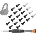 thumbnail image 1 of SOULWIT Replacement Headband Pad Screws for Sony WH-1000XM4 (WH1000XM4) Headphones, Repair Part for Side Cover Slider and End Caps - 16Pcs Black+4Pcs Silver, 1 of 3