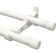 thumbnail image 1 of SOUMNS Heavy Duty Double Curtain Rods for Windows 28 to 84 inches,1" Diameter Metal Extendable Double Drapery Rod Set, White, 1 of 6