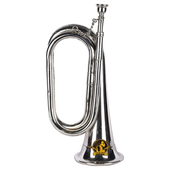 SOUND SAGA® Bugle Horn With All Accessories Including Mouthpiece & Case.