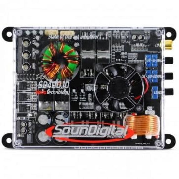 SOUNDIGITAL Single Channel Digital Compact 400 Watt Car Audio Amplifier Ideal For Sub-Woofers Two Ohm Applications