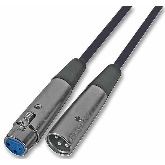 SOUNDLAB - 3 Pin XLR Male to Female Klotz Patch Lead, 1m Black