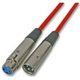thumbnail image 1 of SOUNDLAB - 3 Pin XLR Male to Female Klotz Patch Lead, 1m Red, 1 of 1