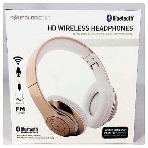 SOUNDLOGIC BFHM 12 6708 Foldable HD Bluetooth Headphones Gold