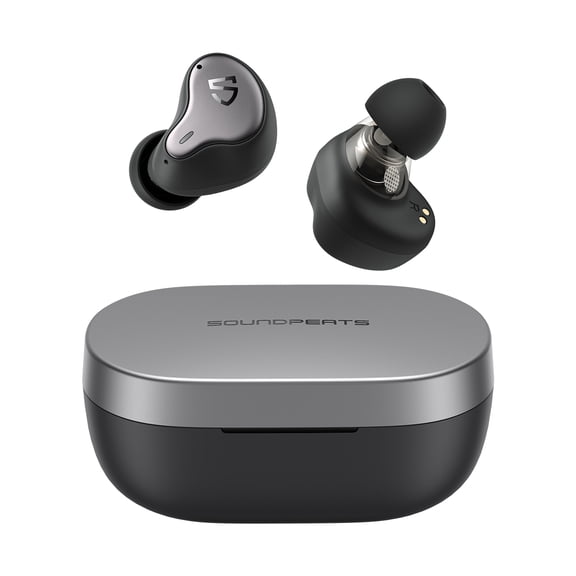 SOUNDPEATS H1 Wireless Headphones Bluetooth Earbuds,Hybrid Dual-Driver, HiFi Sound,Wireless Charging