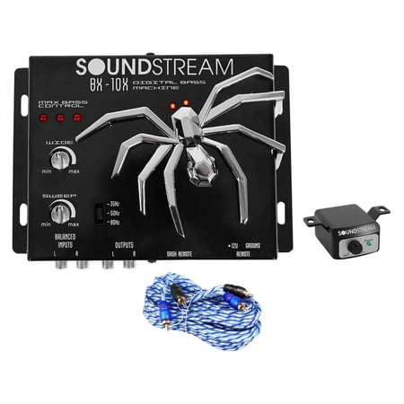 SOUNDSTREAM BX-10X Car Digital Bass Booster Sound Processor+Remote+RCA Cable
