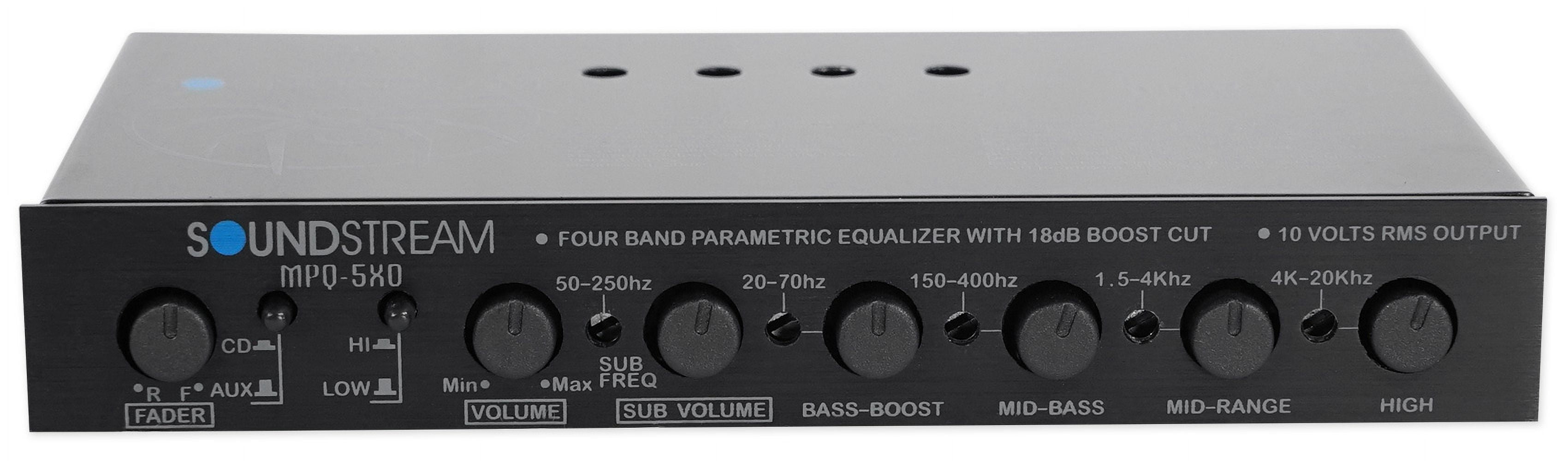 SOUNDSTREAM MPQ5XO .5 DIN 4Band Car Stereo Equalizer Parametric EQ w