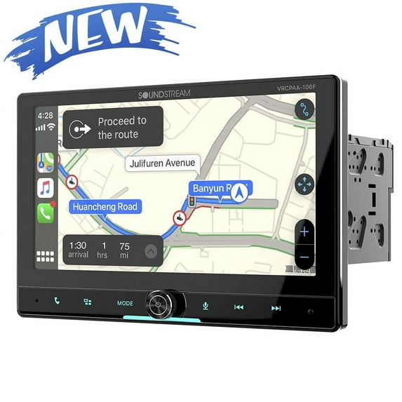 SOUNDSTREAM VRCPAA-106F FLOATING 10.6″ TOUCHSCREEN 2-DIN, DVD, CARPLAY ANDROID