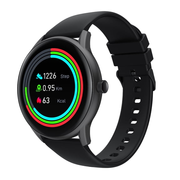SOUNPEATS Smart Watch Sports Fitness Tracker Message Tracking Reminder-Black