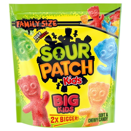 SOUR PATCH KIDS Big Kids Soft & Chewy Candy, Family Size, 1.7 lb