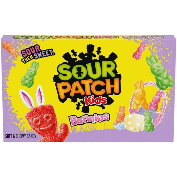 SOUR PATCH KIDS Bunnies Soft & Chewy Easter Candy, 3.1 oz