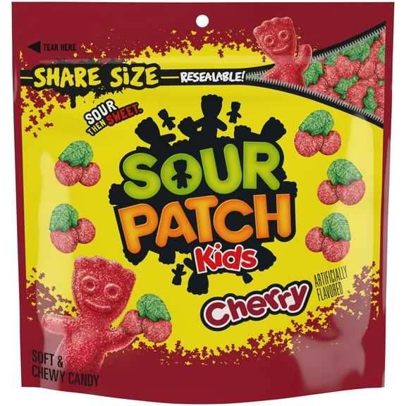 SOUR PATCH KIDS Cherry Soft & Chewy Candy, Share Size, 10.86 oz