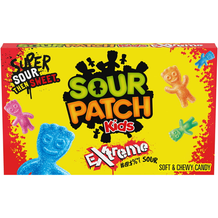 SOUR PATCH KIDS Extreme Sour Soft & Chewy Candy, 3.5 oz Box