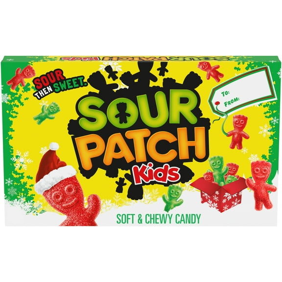 SOUR PATCH KIDS Red & Green Soft & Chewy Holiday Candy,1PACK