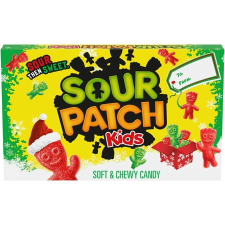 SOUR PATCH KIDS Red & Green Soft & Chewy Holiday Candy, 3.1 oz