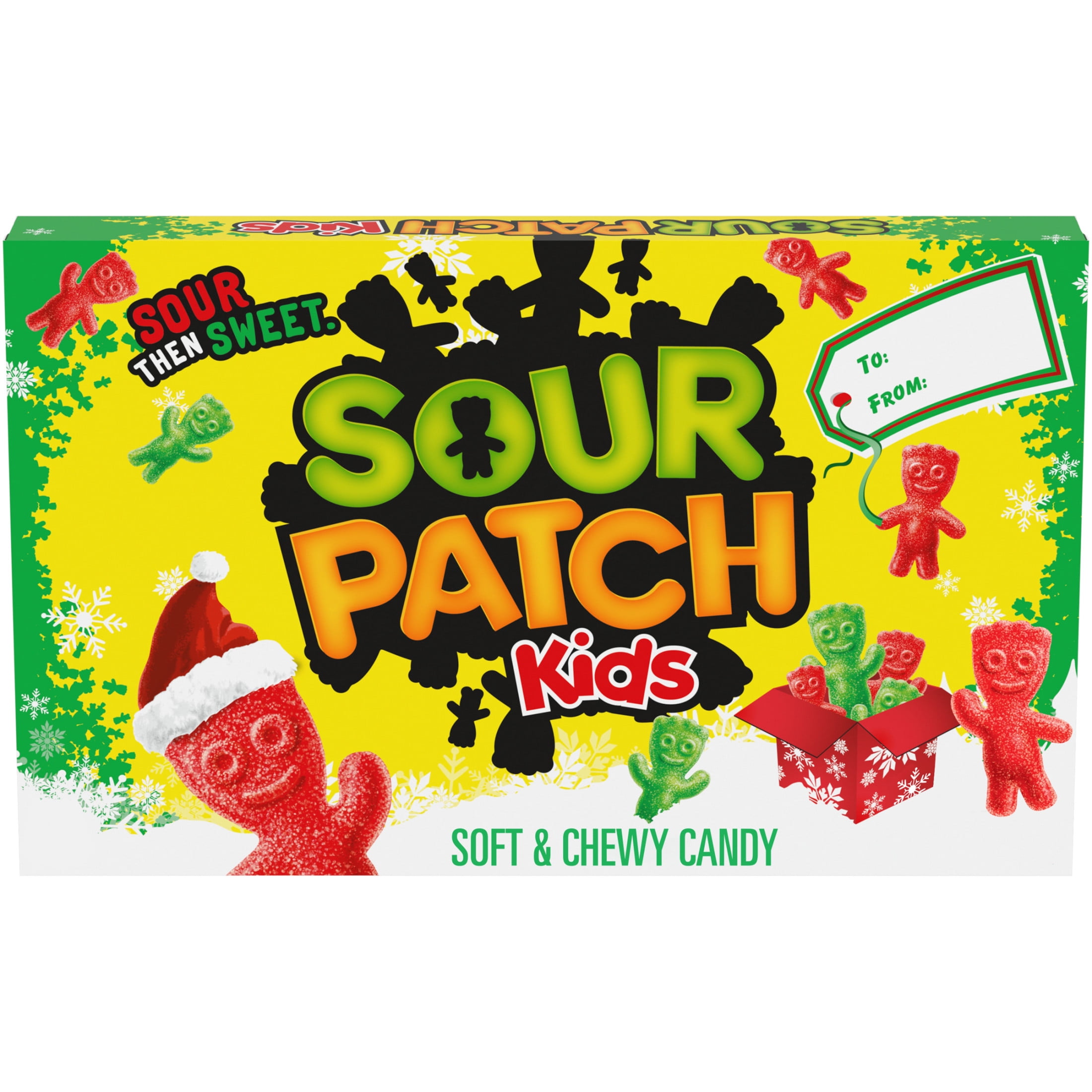SOUR PATCH KIDS Red & Green Soft & Chewy Holiday Candy, 3.1 oz