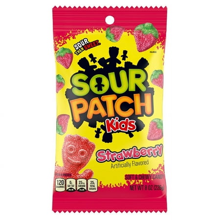 SOUR PATCH KIDS STRAWBERRY SOFT CANDY 8 OZ