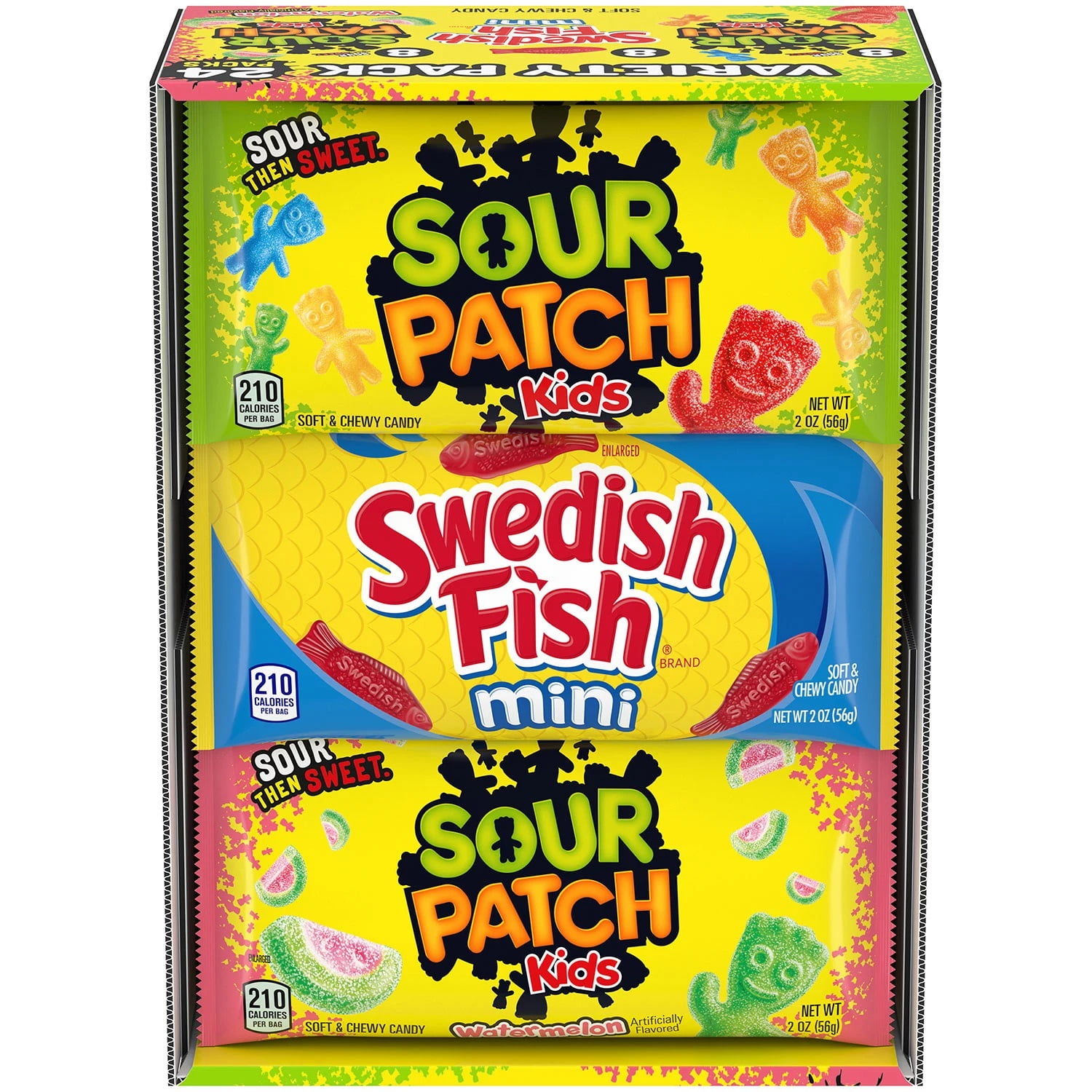 Sour Patch Kids and Swedish Fish Soft and Chewy Candy Variety Pack