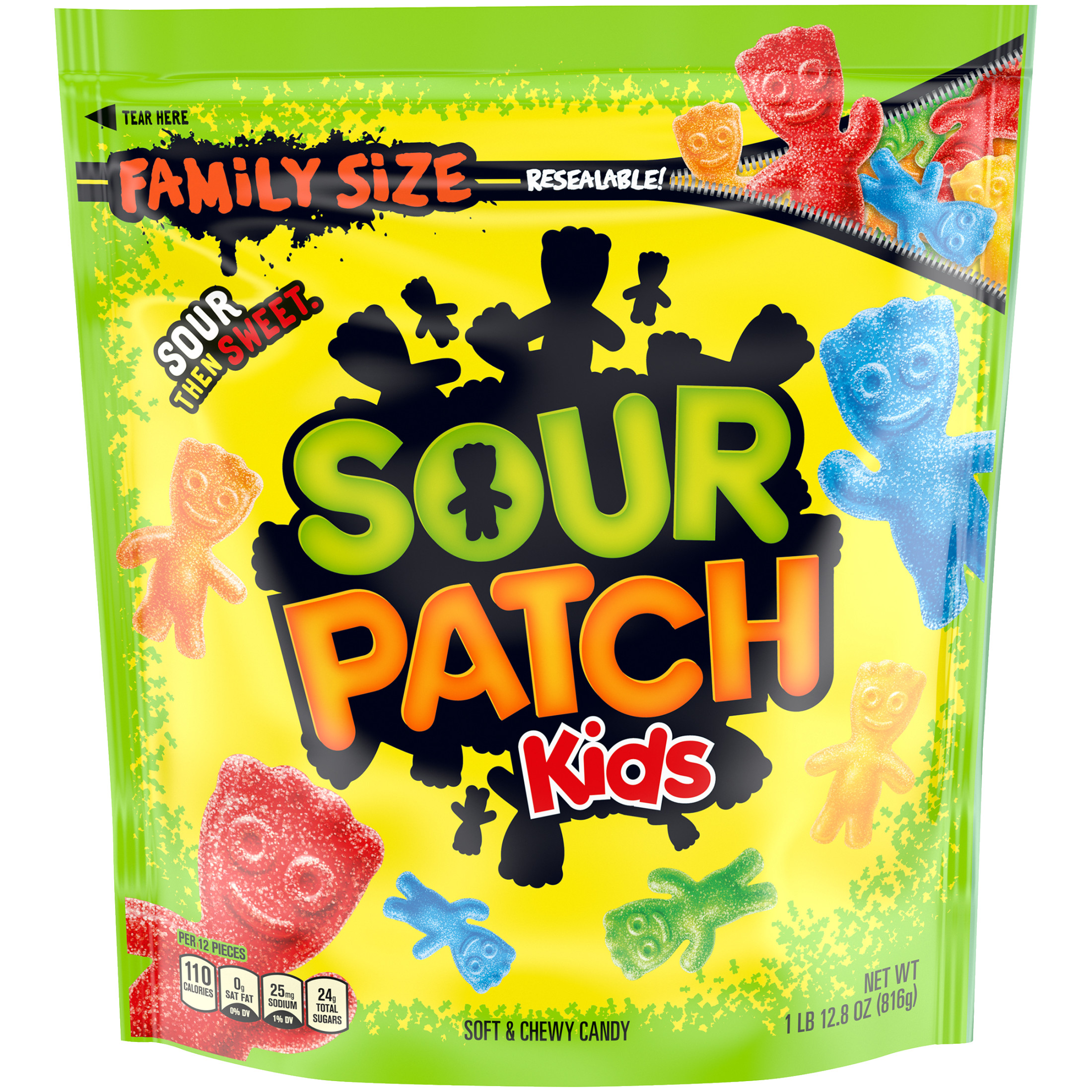SOUR PATCH KIDS Soft & Chewy Candy, Family Size, 1.8 lb Bag - image 1 of 12