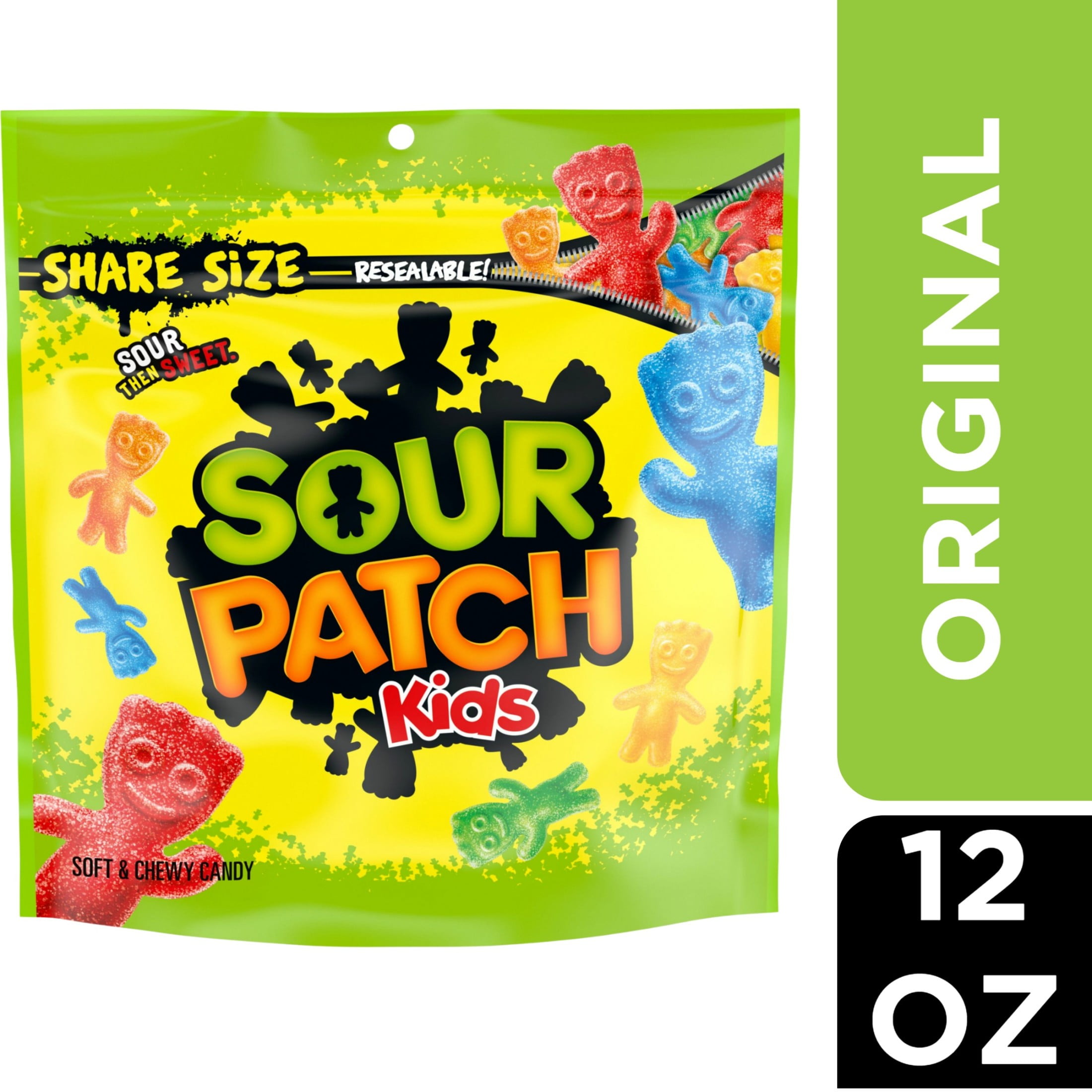SOUR PATCH KIDS Soft & Chewy Candy, Share Size, 12 oz (Pack of 6)