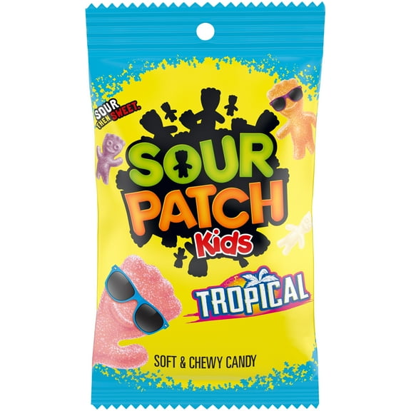 SOUR PATCH KIDS Tropical Soft & Chewy Candy, 8 oz