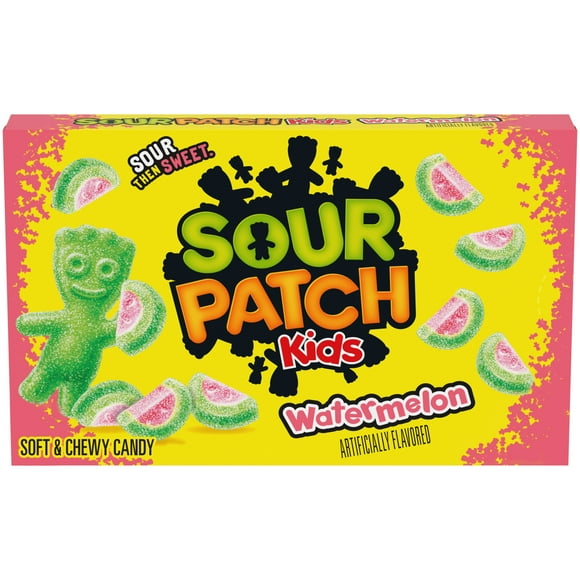 SOUR PATCH KIDS Watermelon Soft & Chewy Gummy Candy, 3.5 oz