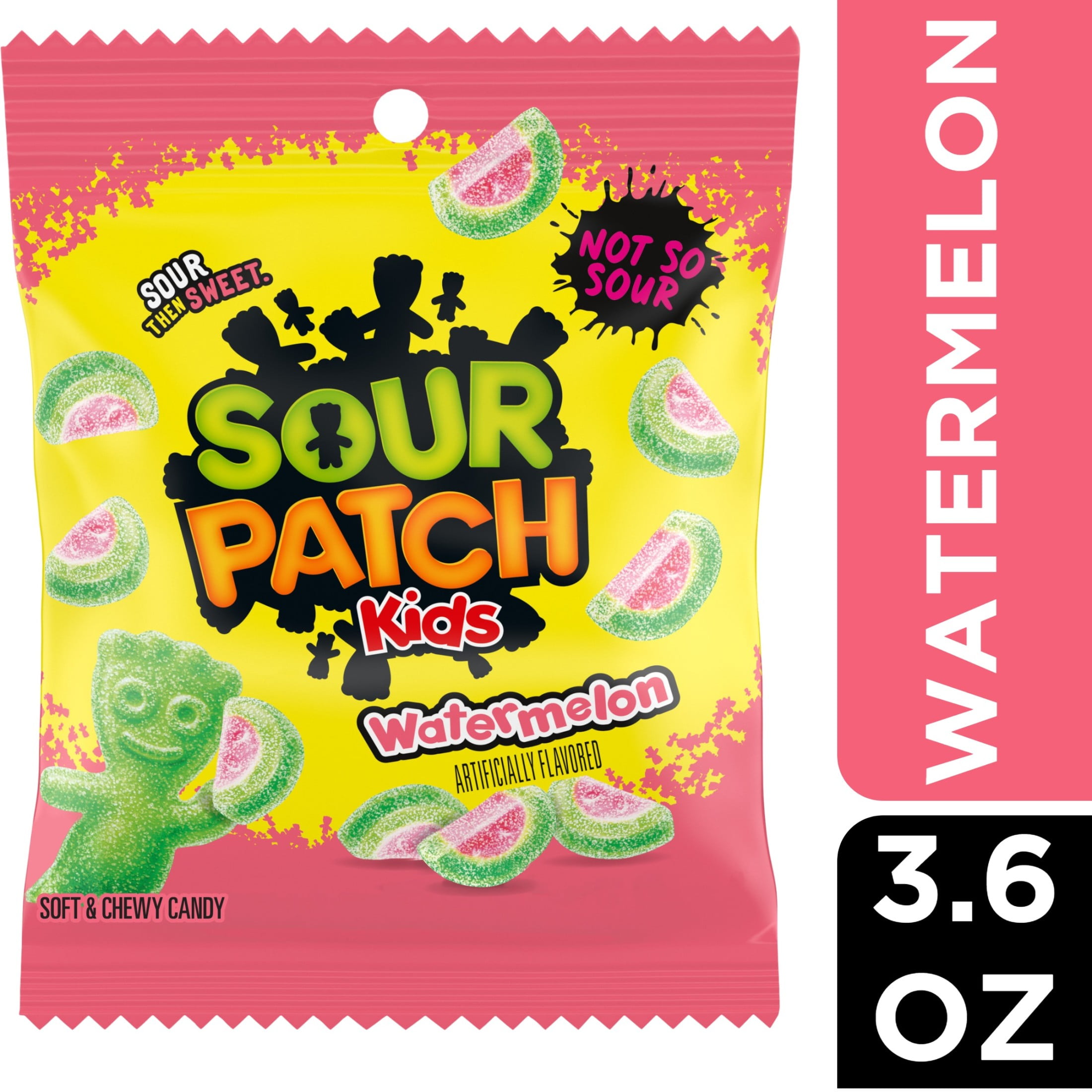 SOUR PATCH KIDS Watermelon Soft &amp; Chewy Candy, 3.6 oz