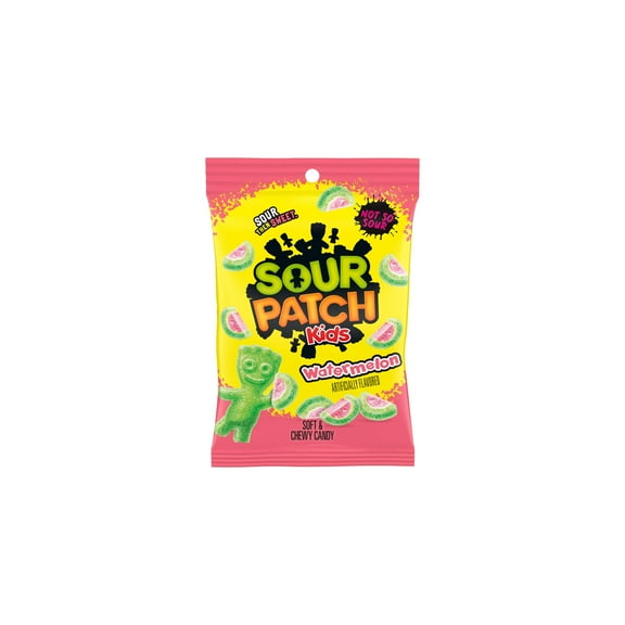 SOUR PATCH KIDS Watermelon Soft & Chewy Candy, 8 oz Bag (Pack of 24)