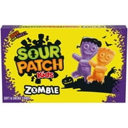SOUR PATCH KIDS Zombie Orange & Purple Soft & Chewy Halloween Candy, 3.5 oz