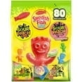 SOUR PATCH KIDS and SWEDISH FISH Mini Soft & Chewy Candy Variety Pack, Bulk Candy, 80 Snack Packs