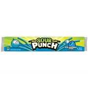 SOUR PUNCH® Straws, Blue Raspberry Chewy Candy, 2 oz Tray