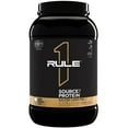 thumbnail image 1 of Rule 1 Proteins Source 7 Protein – Decadent Flavor, Velvety Smooth Texture, 22g Anytime Protein, and 10g Naturally Occurring EAAs Per Serving from 7 Premium Sources (1.8 Pounds, Salted Carmel), 1 of 2
