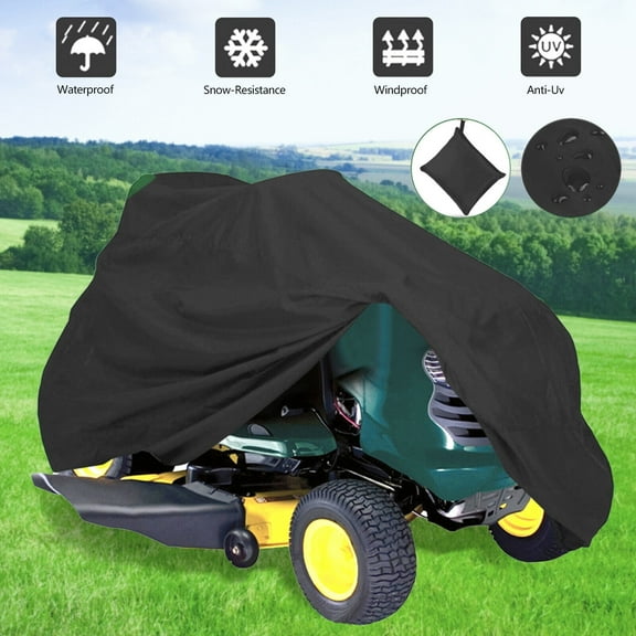 SOURCEMAX Fit Deck up to 72"/55" Universal Waterproof Riding Lawn Mower Tractor Cover Heavy Duty Garden Protector