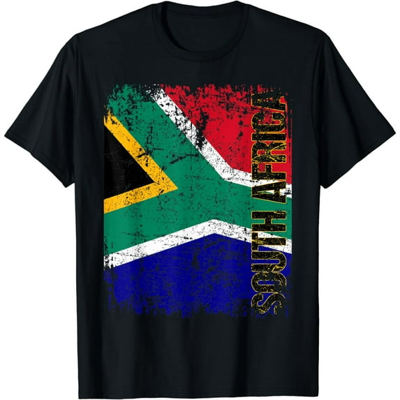 SOUTH AFRICA Flag Vintage Distressed SOUTH AFRICA T-Shirt mens t shirt,black,women,funny,misfits,men,journey,t-shirt